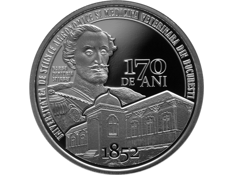 BNR lanseaza o moneda de argint la 170 de la infiintarea Universitatii de Stiinte Agronomice si Medicina Veterinara