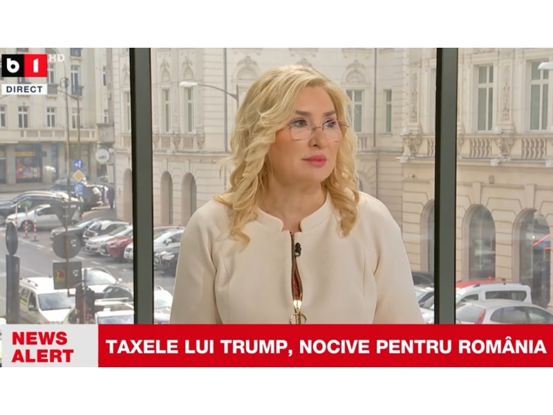 Veronica Dutu: Taxele SUA sunt un tsunami pentru economia globala si pentru Romania