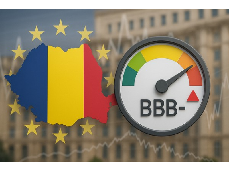 Fitch reconfirma ratingul suveran al Romaniei la BBB-, cu perspectiva negativa